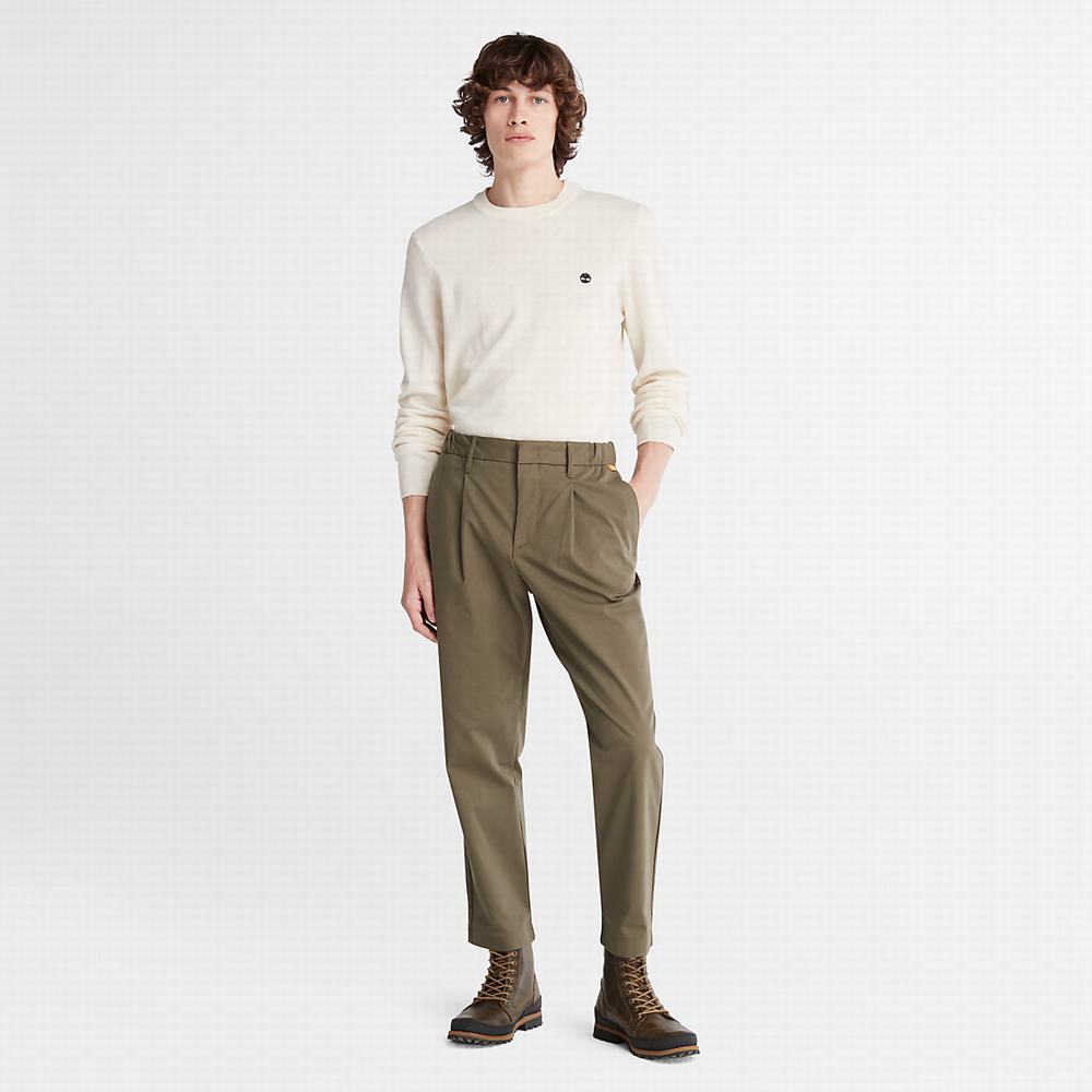 Timberland Cohas Brook Merino Süveter Erkek Beyaz | TR-4571Q
