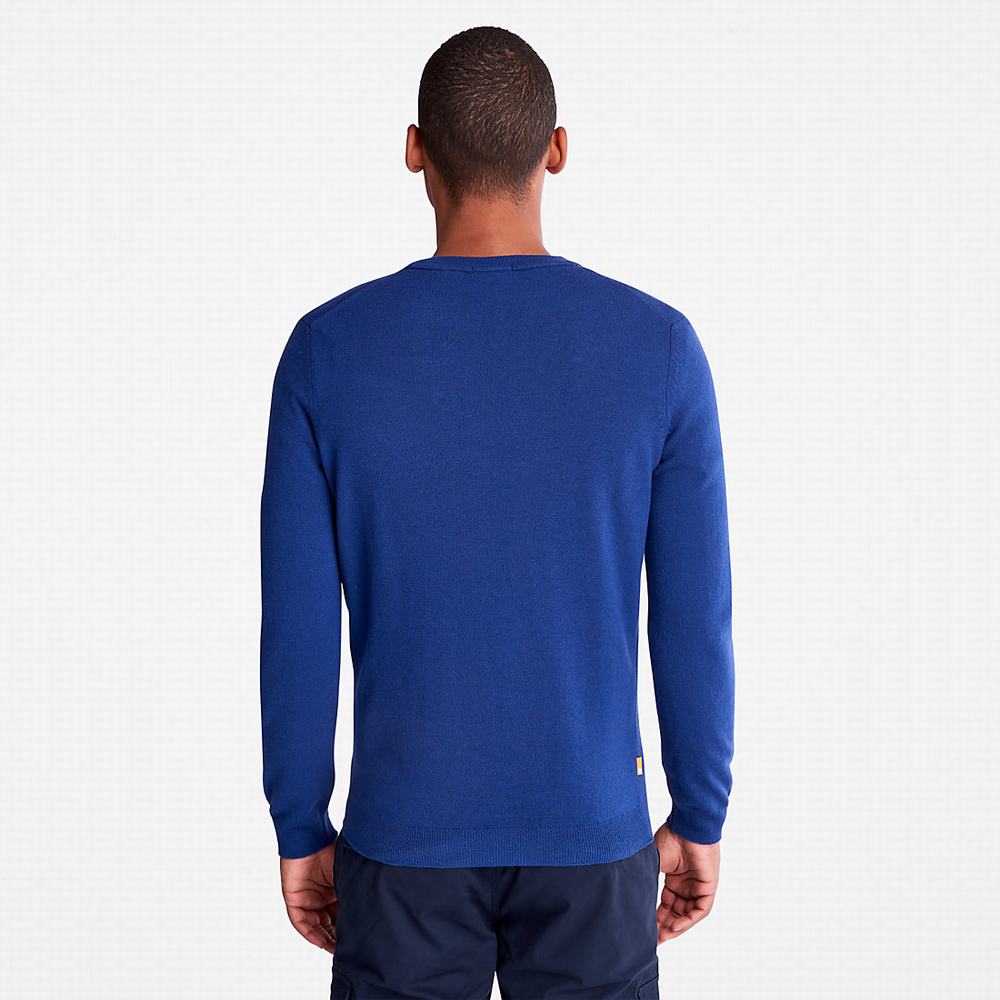 Timberland Cohas Brook Merino Süveter Erkek Koyu Mavi | TR-7589N