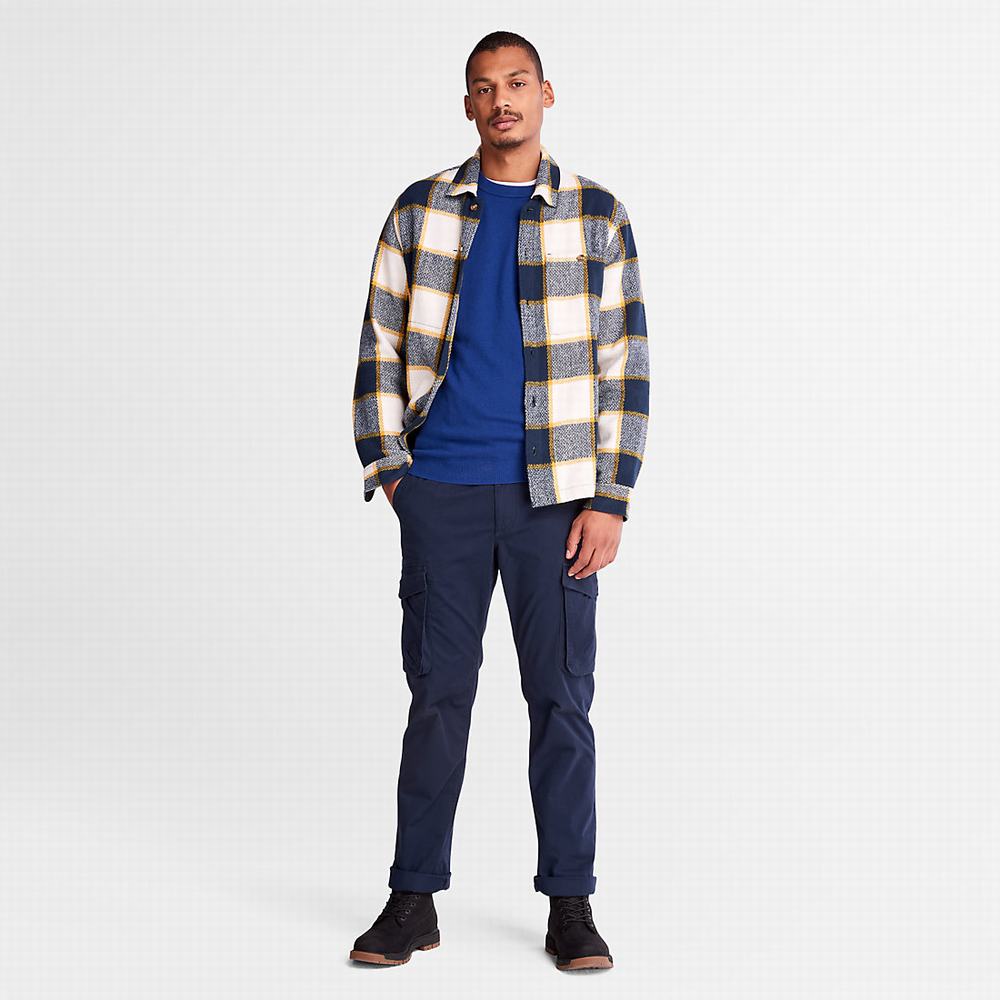 Timberland Cohas Brook Merino Süveter Erkek Koyu Mavi | TR-7589N