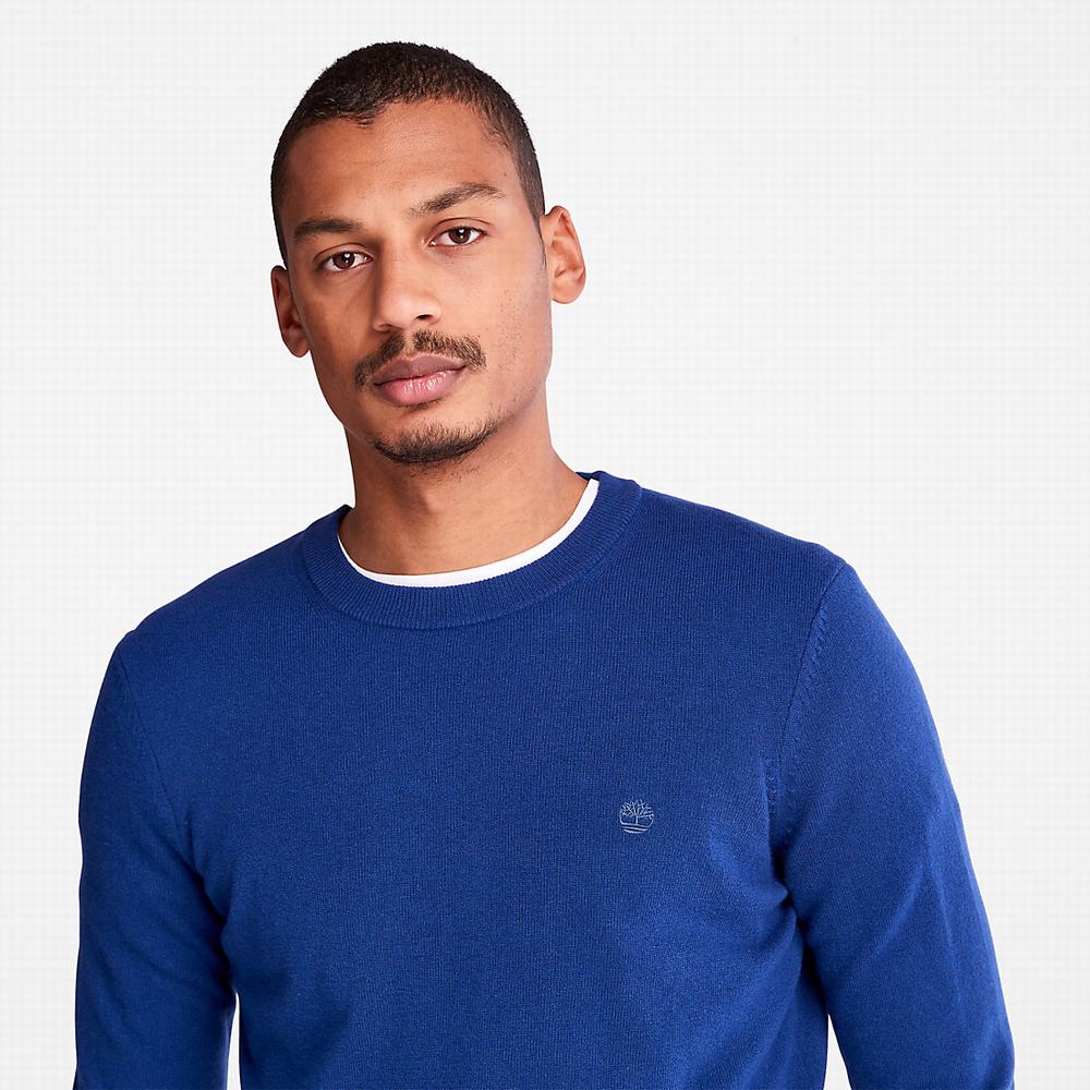 Timberland Cohas Brook Merino Süveter Erkek Koyu Mavi | TR-7589N