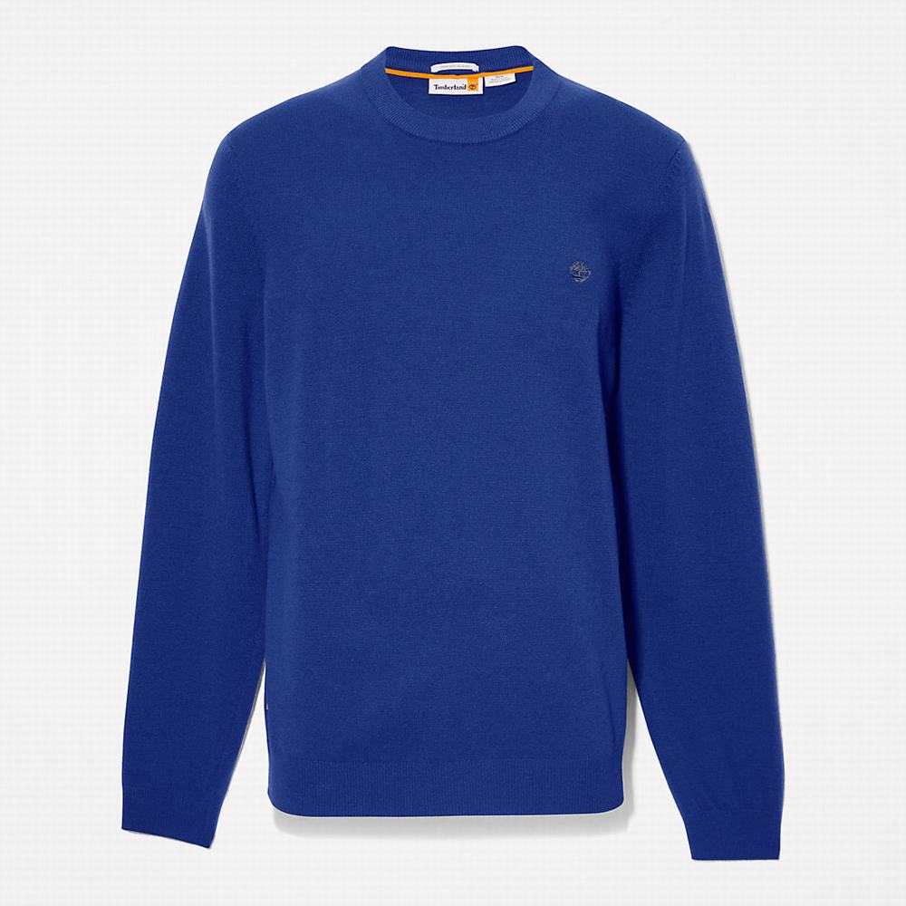 Timberland Cohas Brook Merino Süveter Erkek Koyu Mavi | TR-7589N