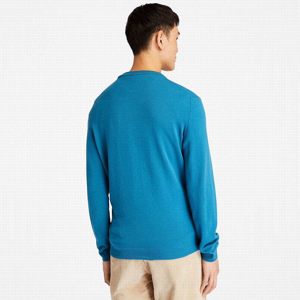 Timberland Cohas Brook V-Neck Kazak Erkek Mavi | TR-3578G