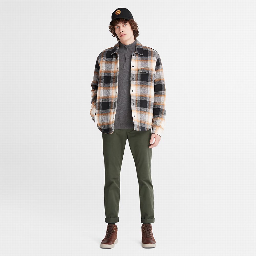 Timberland Cohas Brook Zip-neck Kazak Erkek Koyu Gri | TR-0578J