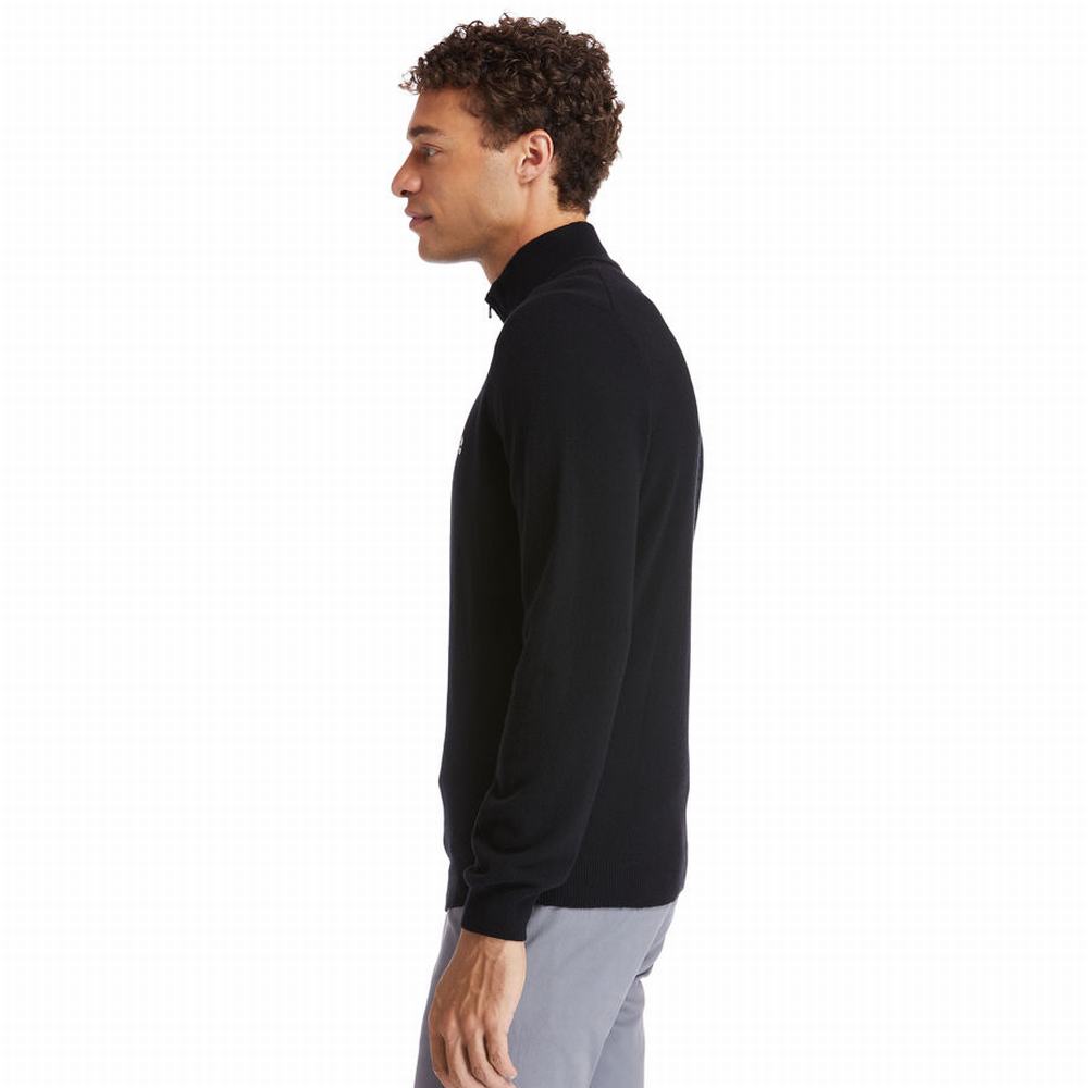Timberland Cohas Brook Zip-neck Kazak Erkek Siyah | TR-9385M