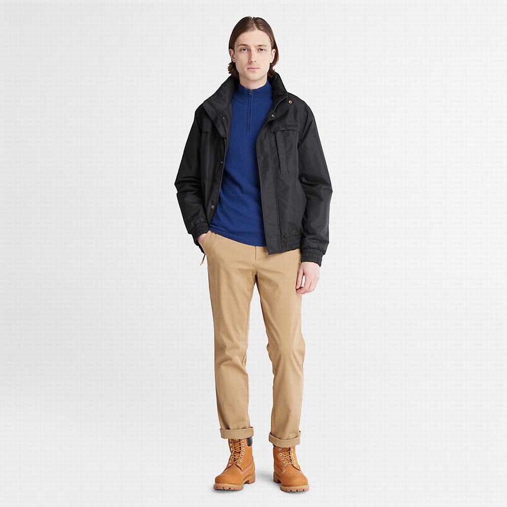 Timberland Cohas Brook Zip-neck Süveter Erkek Koyu Mavi | TR-4260G