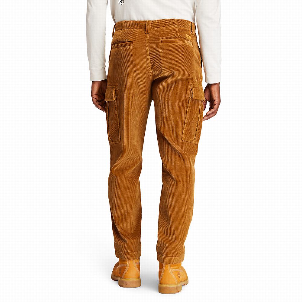 Timberland Corduroy Cargo Pantolon Erkek Kahverengi | TR-7925T