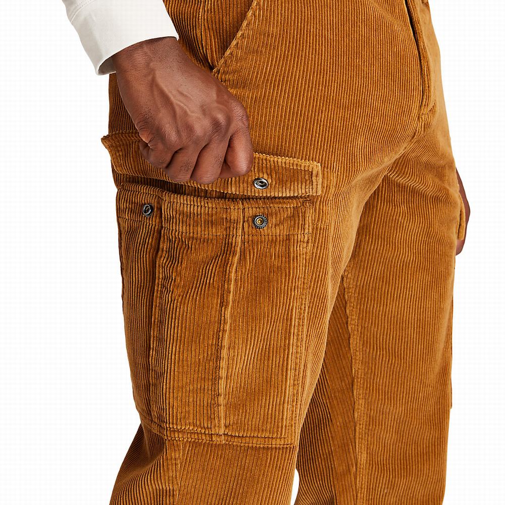 Timberland Corduroy Cargo Pantolon Erkek Kahverengi | TR-7925T
