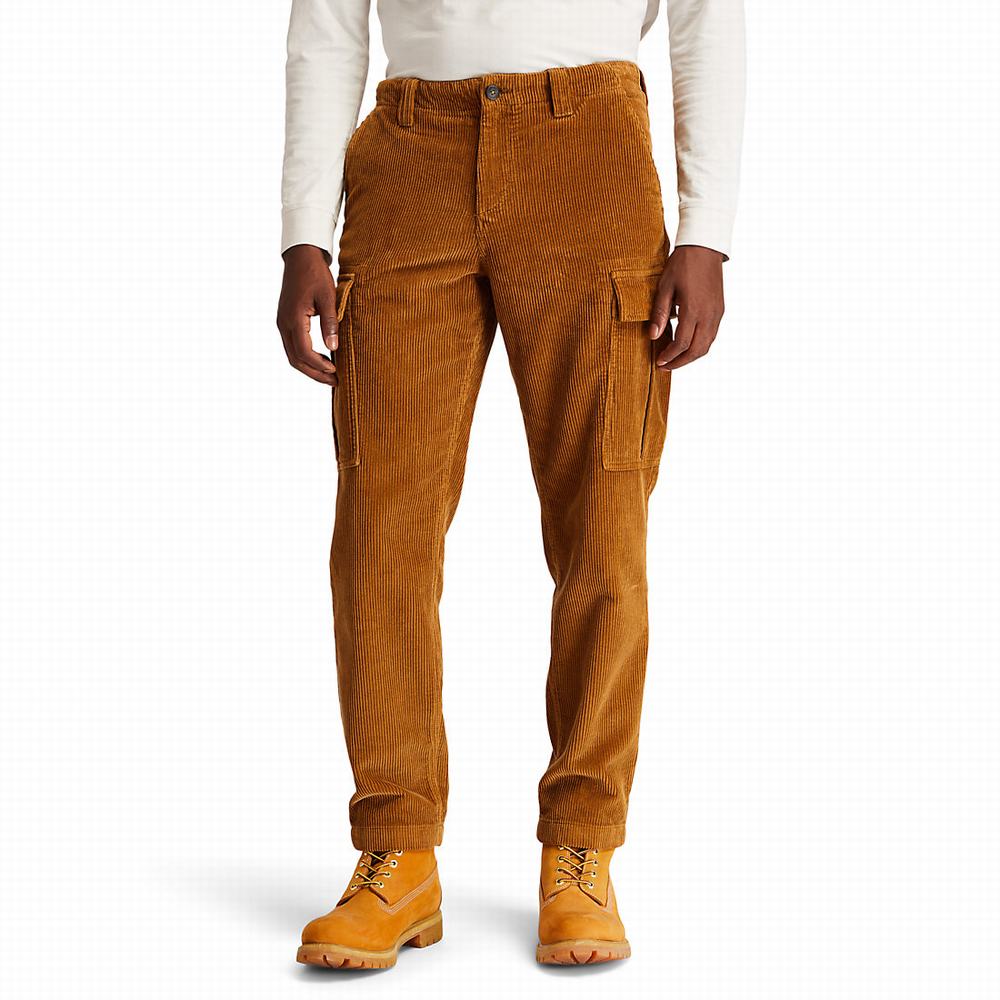 Timberland Corduroy Cargo Pantolon Erkek Kahverengi | TR-7925T