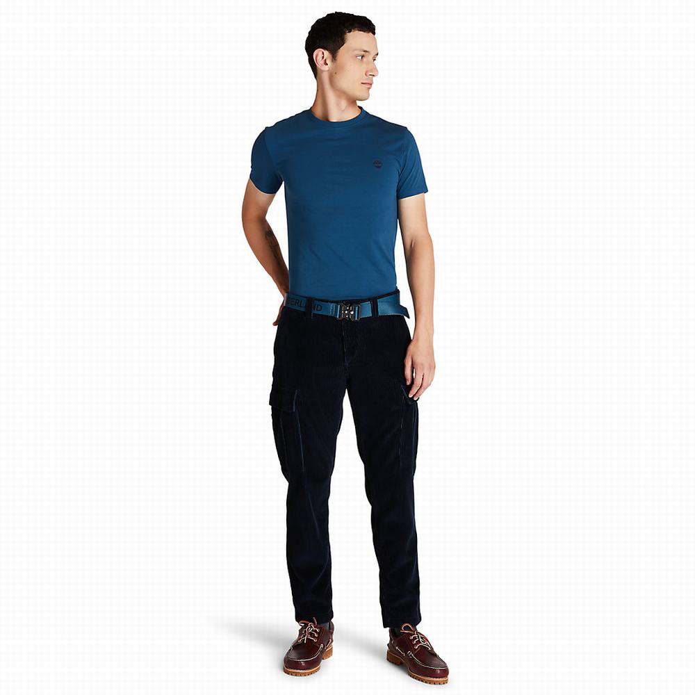 Timberland Corduroy Cargo Pantolon Erkek Lacivert | TR-9472Y