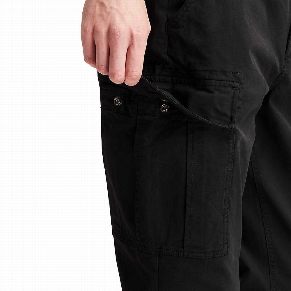 Timberland Core Twill Cargo Pantolon Erkek Siyah | TR-0547A