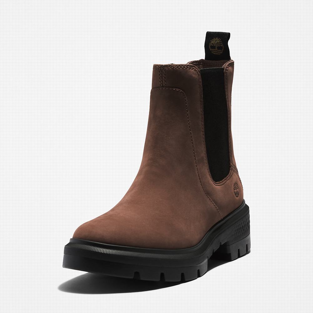 Timberland Cortina Valley Chelsea Chelsea Bot Kadın Koyu Kahverengi | TR-0793P