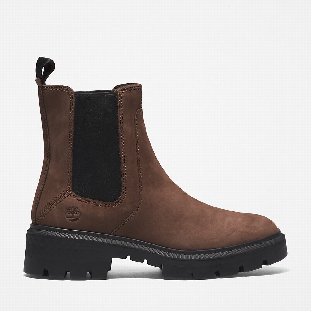 Timberland Cortina Valley Chelsea Chelsea Bot Kadın Koyu Kahverengi | TR-0793P