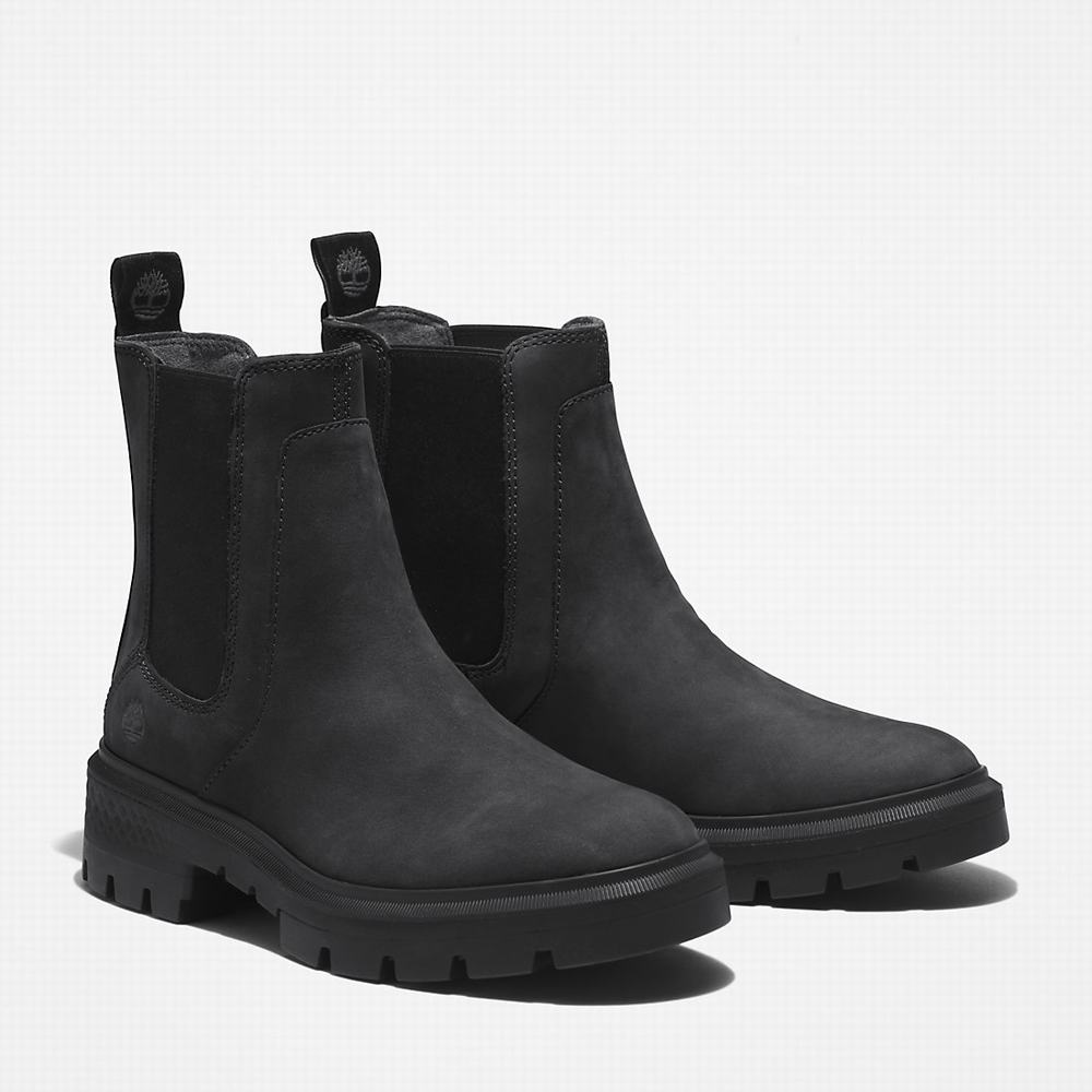 Timberland Cortina Valley Chelsea Chelsea Bot Kadın Siyah | TR-4835T