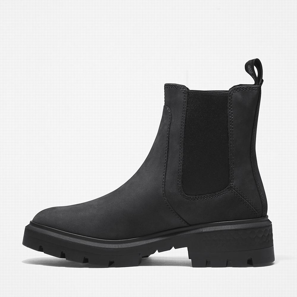 Timberland Cortina Valley Chelsea Chelsea Bot Kadın Siyah | TR-4835T