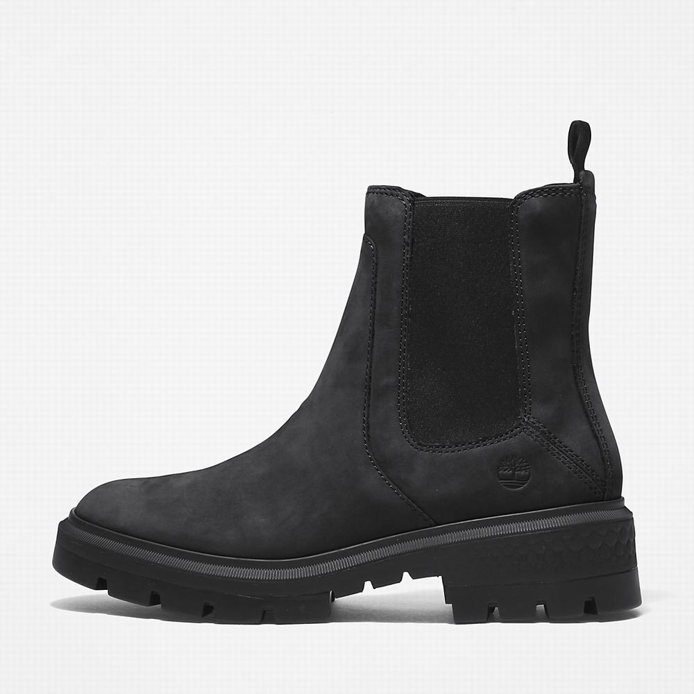 Timberland Cortina Valley Chelsea Chelsea Bot Kadın Siyah | TR-4835T
