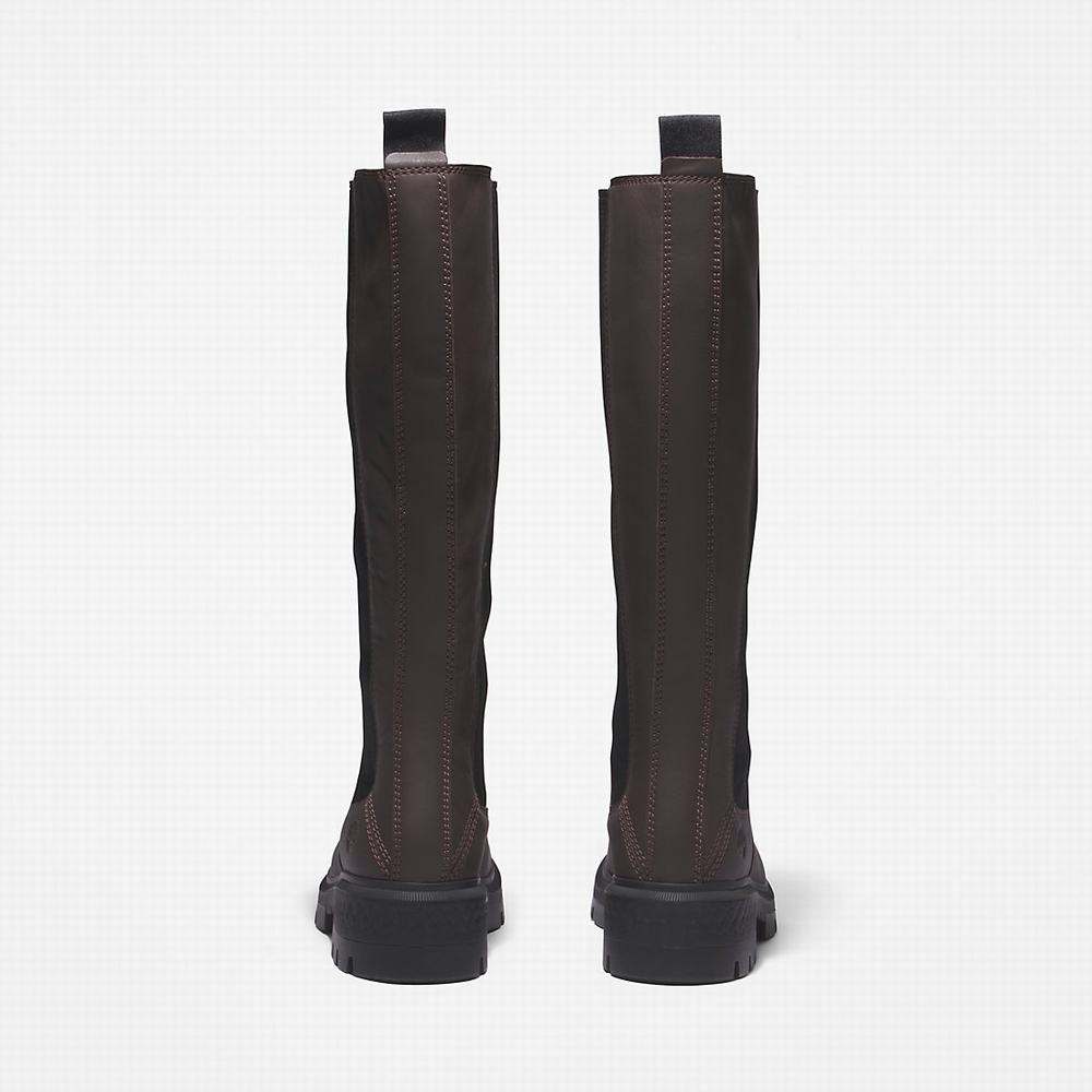 Timberland Cortina Valley Tall Çizme Kadın Koyu Kahverengi | TR-0197P