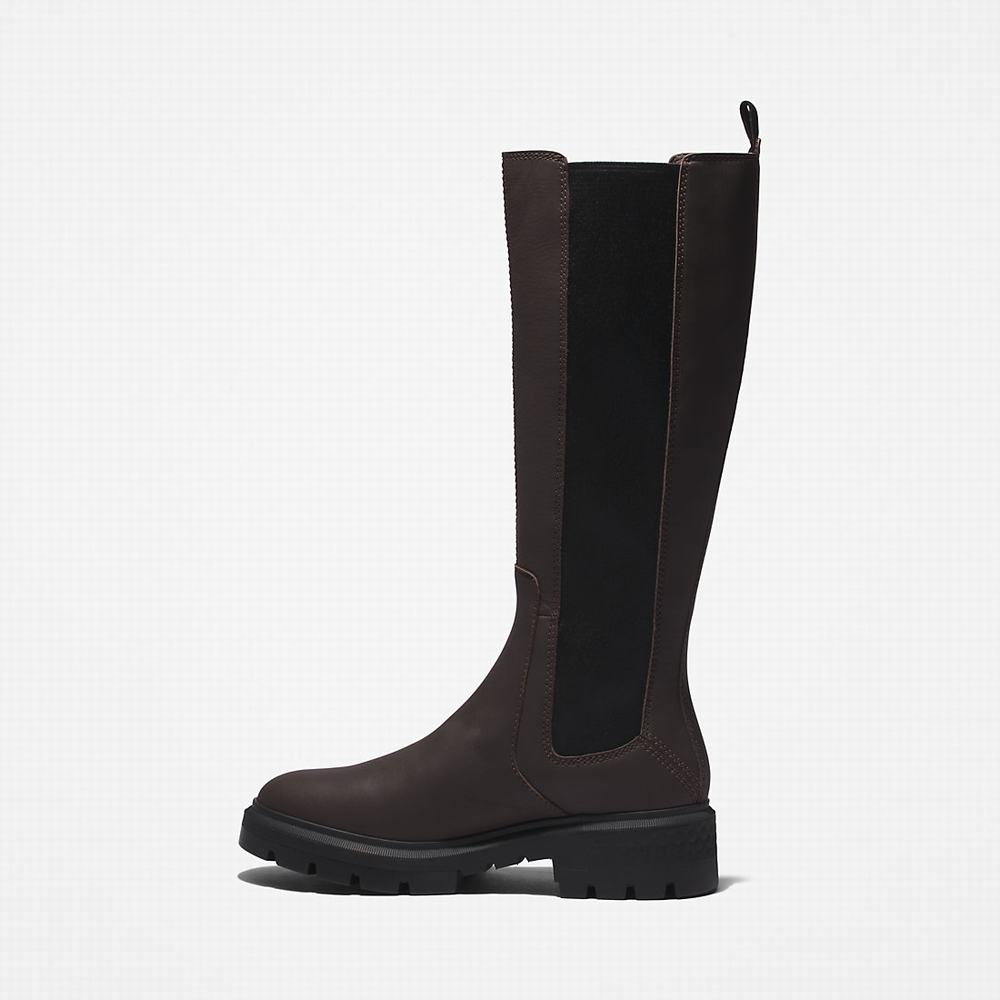 Timberland Cortina Valley Tall Çizme Kadın Koyu Kahverengi | TR-0197P