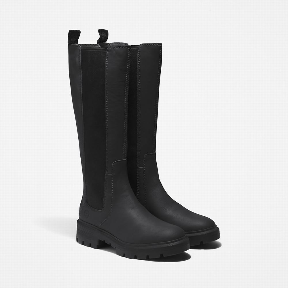 Timberland Cortina Valley Tall Çizme Kadın Siyah | TR-2630Y