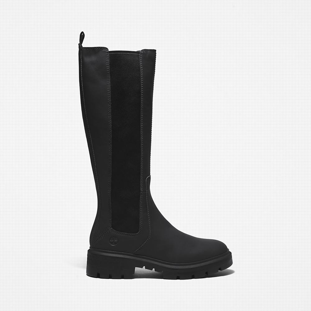 Timberland Cortina Valley Tall Çizme Kadın Siyah | TR-2630Y