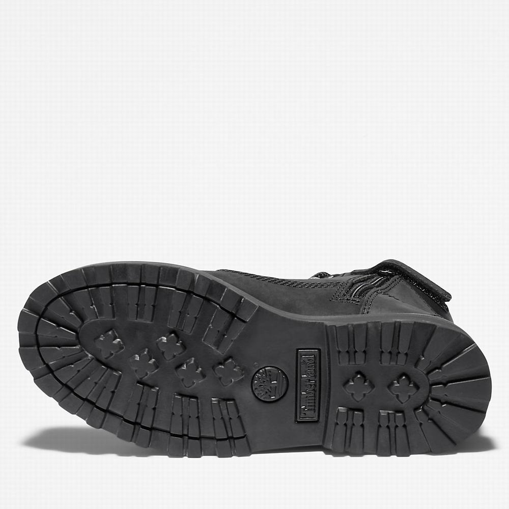 Timberland Courma 6 Inch Side-Zip Bot Çocuk Siyah | TR-0798H