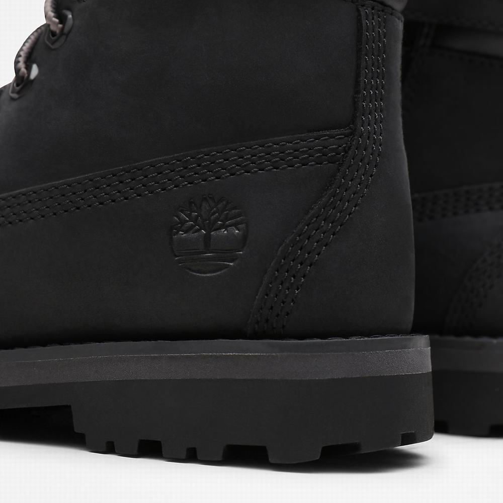 Timberland Courma 6 Inch Side-Zip Bot Çocuk Siyah | TR-0798H