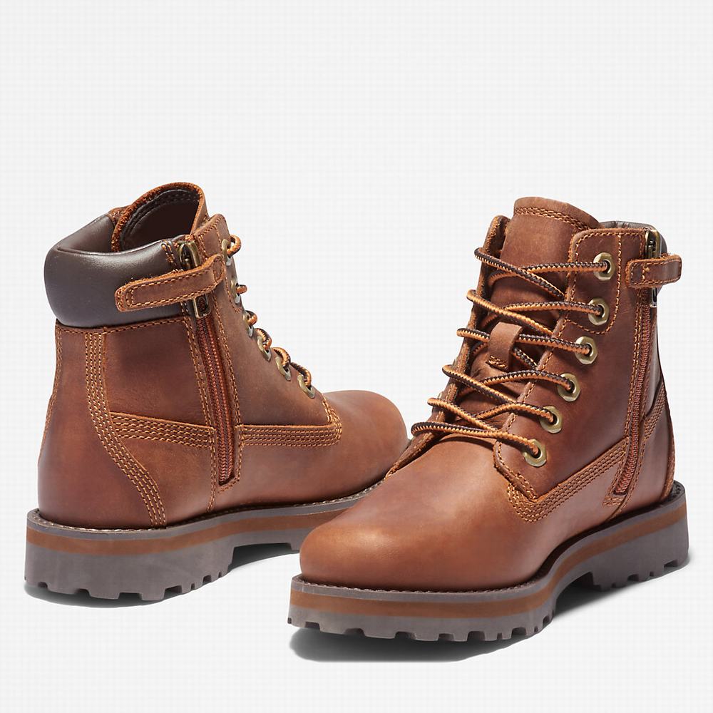 Timberland Courma 6 Inch Side-Zip Bot Çocuk Kahverengi | TR-2951G
