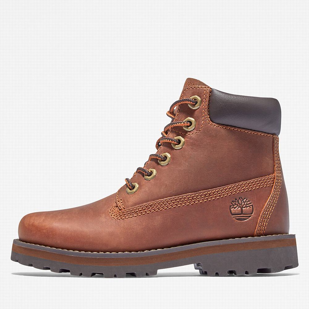 Timberland Courma 6 Inch Side-Zip Bot Çocuk Kahverengi | TR-2951G