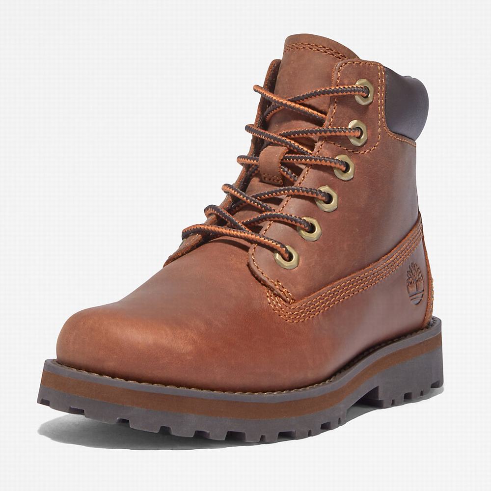 Timberland Courma 6 Inch Side-Zip Bot Çocuk Kahverengi | TR-2951G