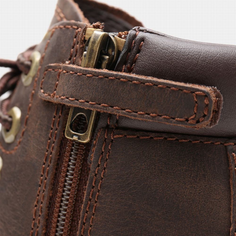 Timberland Courma 6 Inch Side-Zip Bot Çocuk Koyu Kahverengi | TR-6351F