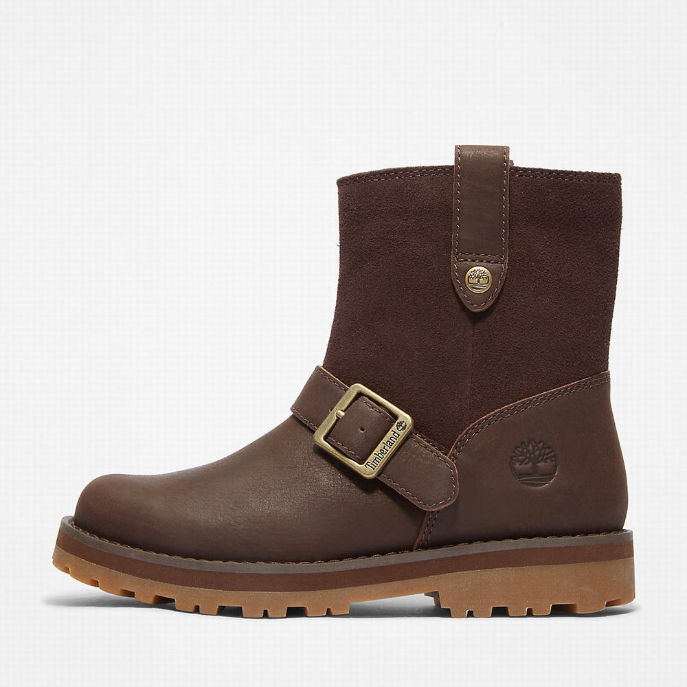 Timberland Courma Side-zip Winter Bot Çocuk Koyu Kahverengi | TR-2053L