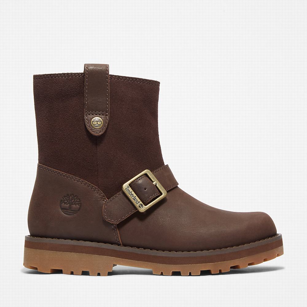 Timberland Courma Side-zip Winter Bot Çocuk Koyu Kahverengi | TR-2053L