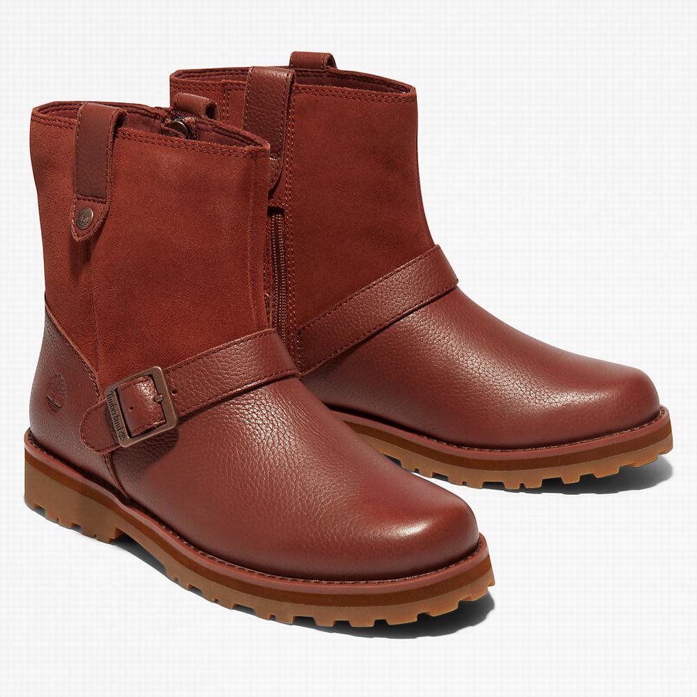 Timberland Courma Side-zip Winter Kışlık Bot Çocuk Kahverengi | TR-6218K