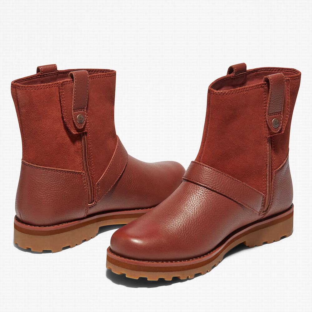 Timberland Courma Side-zip Winter Kışlık Bot Çocuk Kahverengi | TR-6218K
