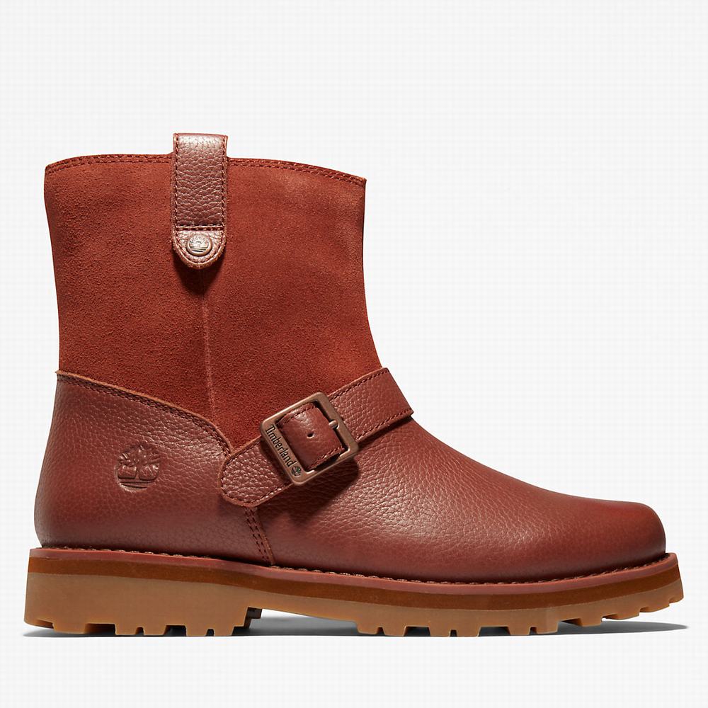 Timberland Courma Side-zip Winter Kışlık Bot Çocuk Kahverengi | TR-6218K