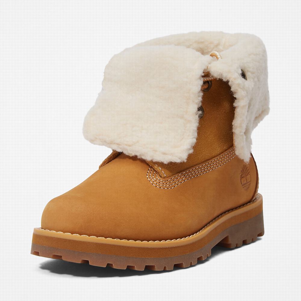 Timberland Courma Warm-lined Fold-Down Bot Çocuk Açık Kahverengi | TR-0849Q