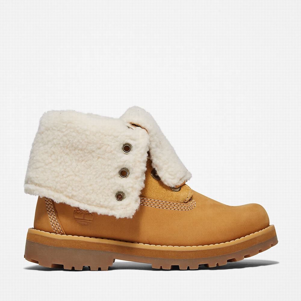 Timberland Courma Warm-lined Fold-Down Bot Çocuk Açık Kahverengi | TR-0849Q