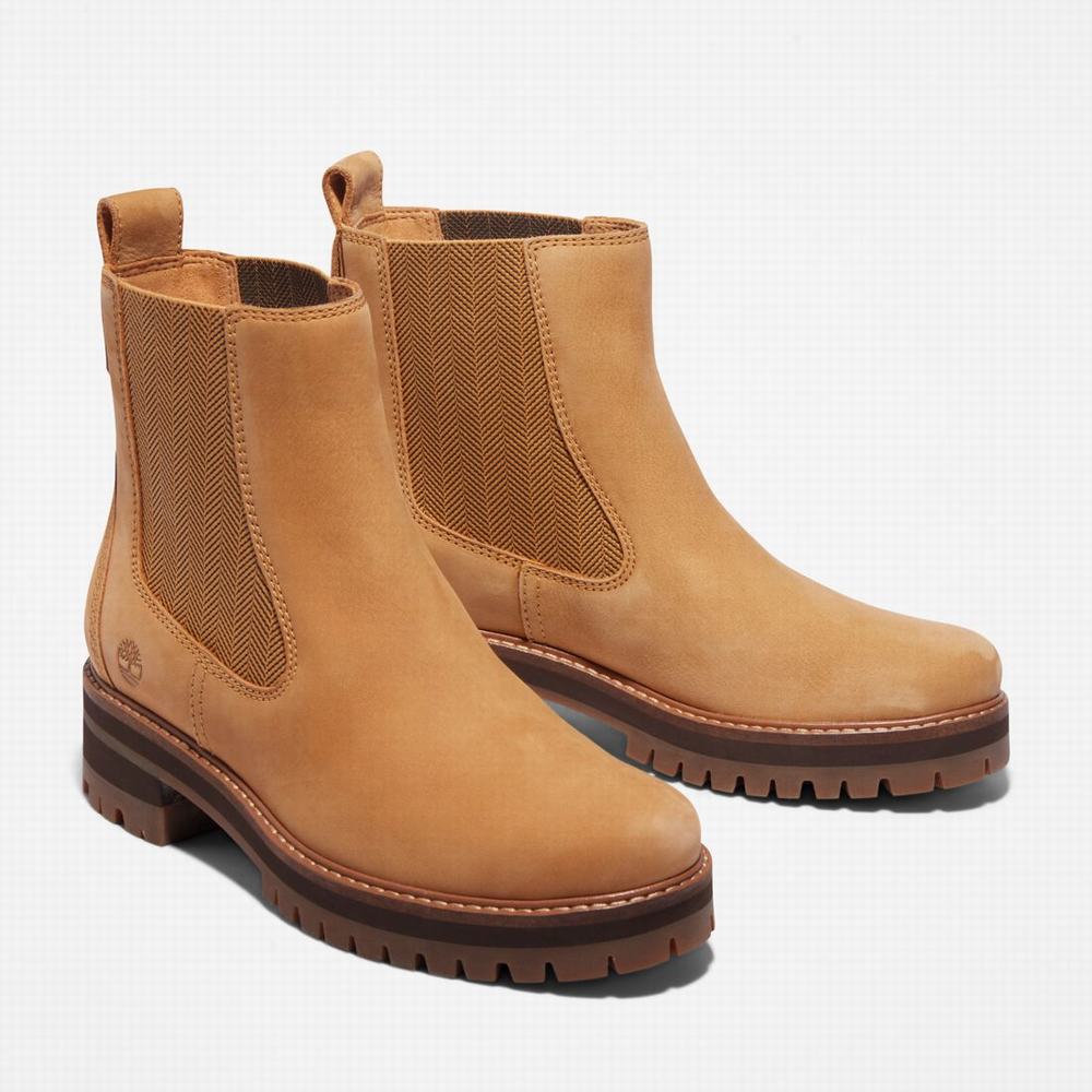 Timberland Courmayeur Valley Chelsea Chelsea Bot Kadın Kahverengi | TR-0379R