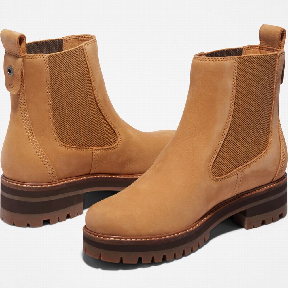 Timberland Courmayeur Valley Chelsea Chelsea Bot Kadın Kahverengi | TR-0379R