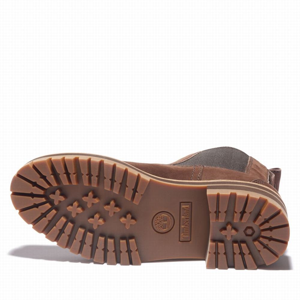 Timberland Courmayeur Valley Chelsea Chelsea Bot Kadın Koyu Kahverengi | TR-2647D