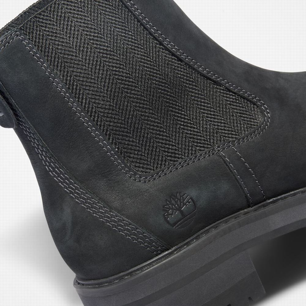 Timberland Courmayeur Valley Chelsea Chelsea Bot Kadın Siyah | TR-6714T