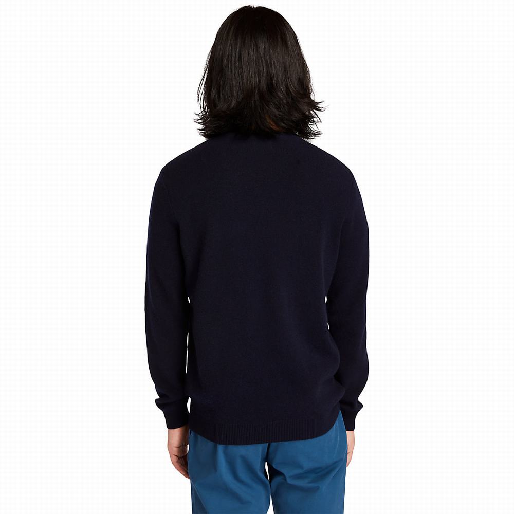 Timberland Crewneck Pocket Süveter Erkek Lacivert | TR-2643L
