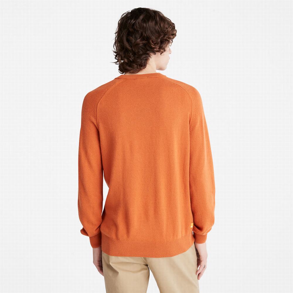 Timberland Crewneck Raglan Süveter Erkek Turuncu | TR-1287W