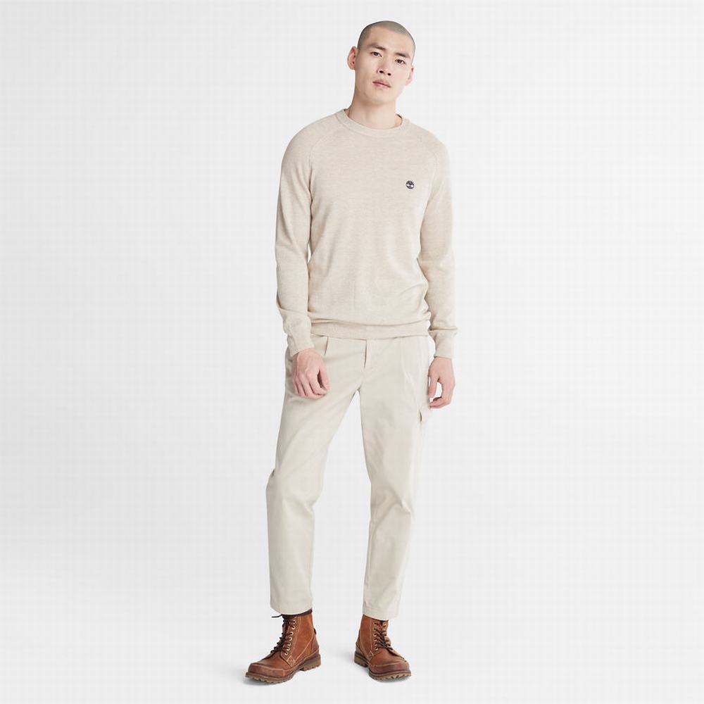 Timberland Crewneck Raglan Süveter Erkek Açık Gri | TR-9350Q