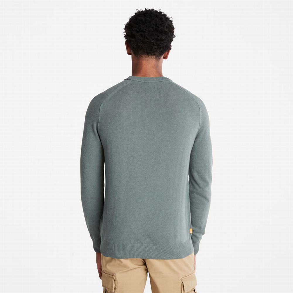 Timberland Crewneck Raglan Süveter Erkek Yeşil | TR-9863E