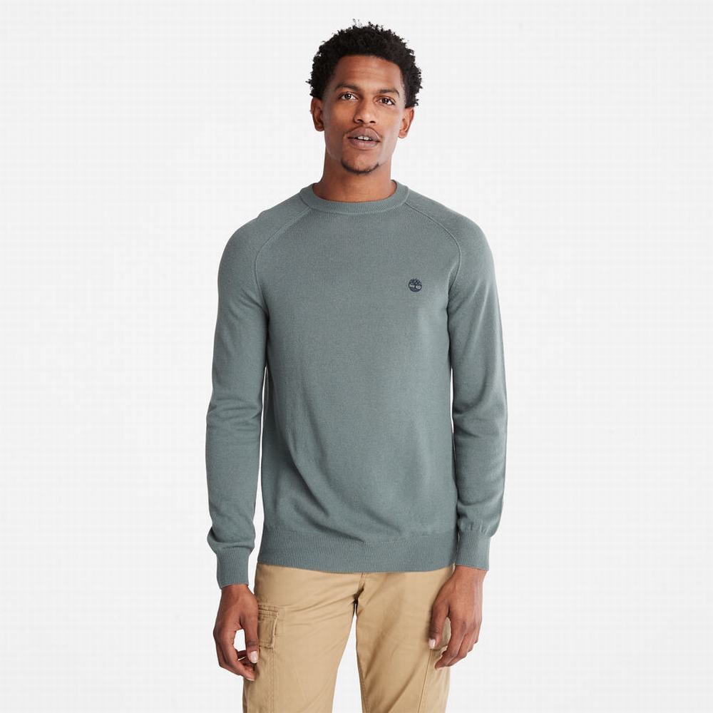Timberland Crewneck Raglan Süveter Erkek Yeşil | TR-9863E