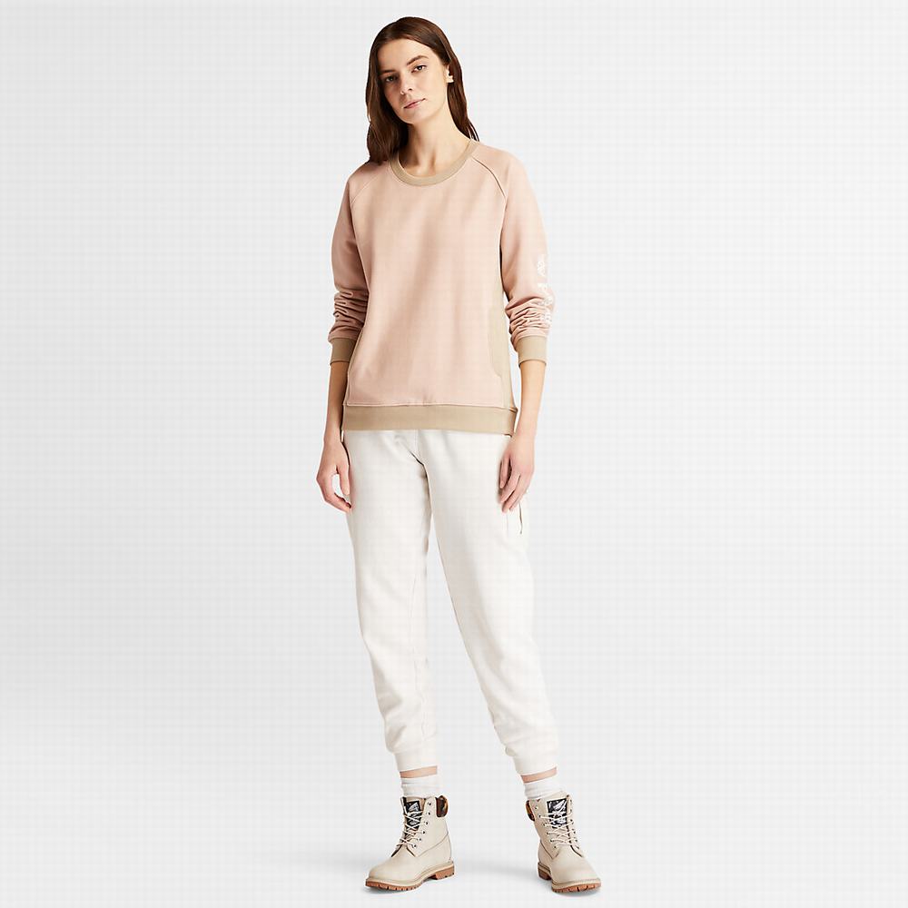 Timberland Crewneck Tişörtü Kadın Açık Pembe | TR-8351S