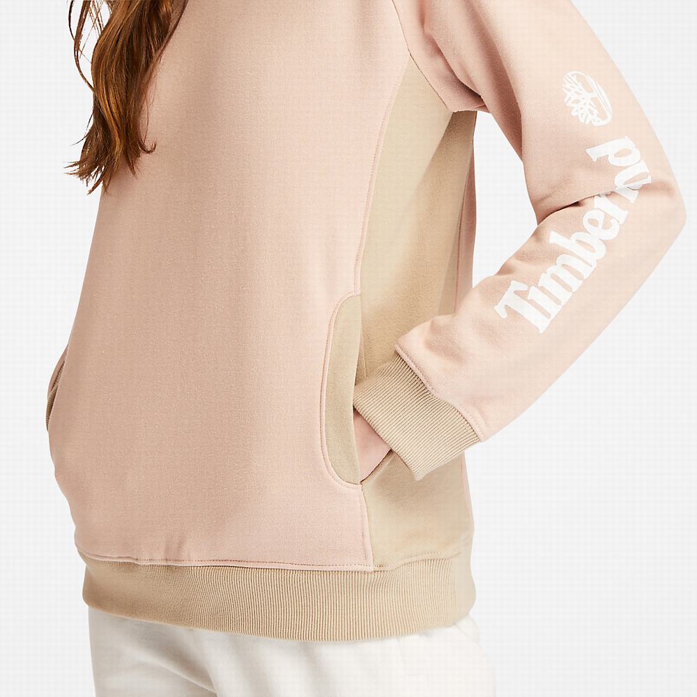 Timberland Crewneck Tişörtü Kadın Açık Pembe | TR-8351S