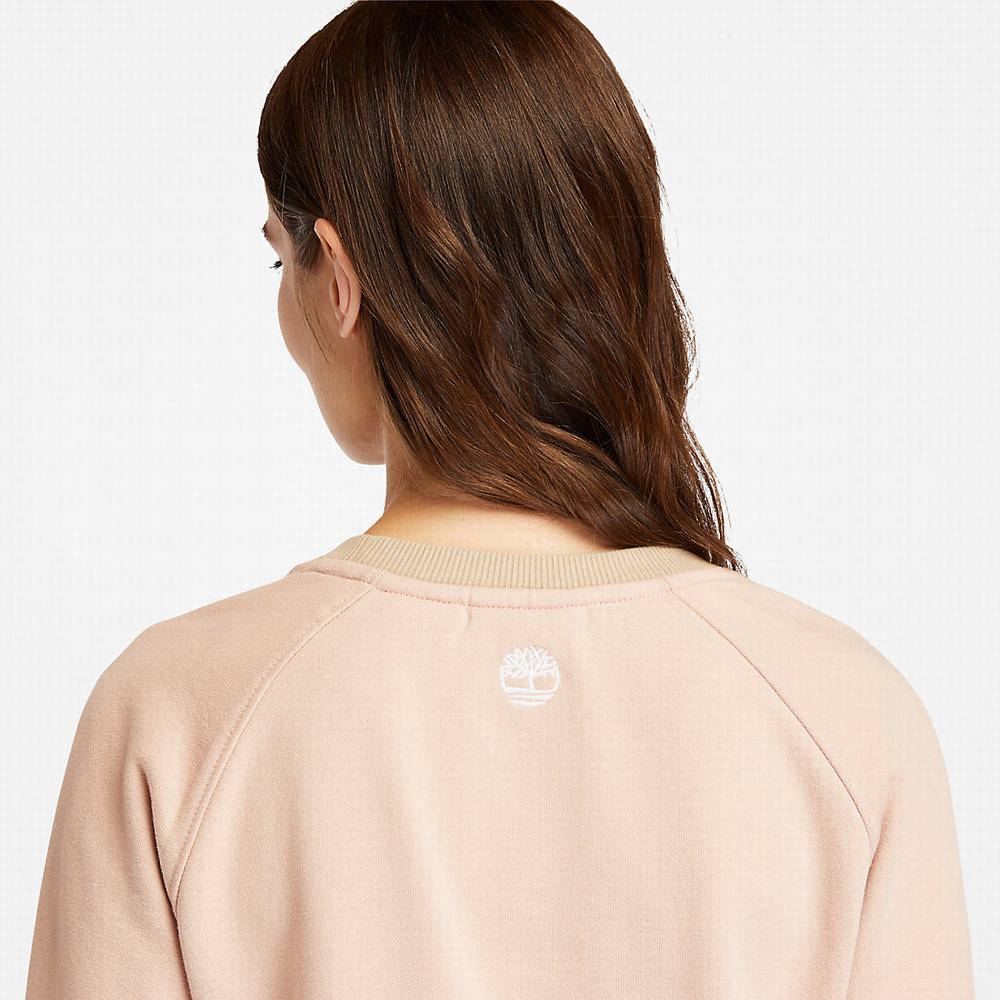 Timberland Crewneck Tişörtü Kadın Açık Pembe | TR-8351S