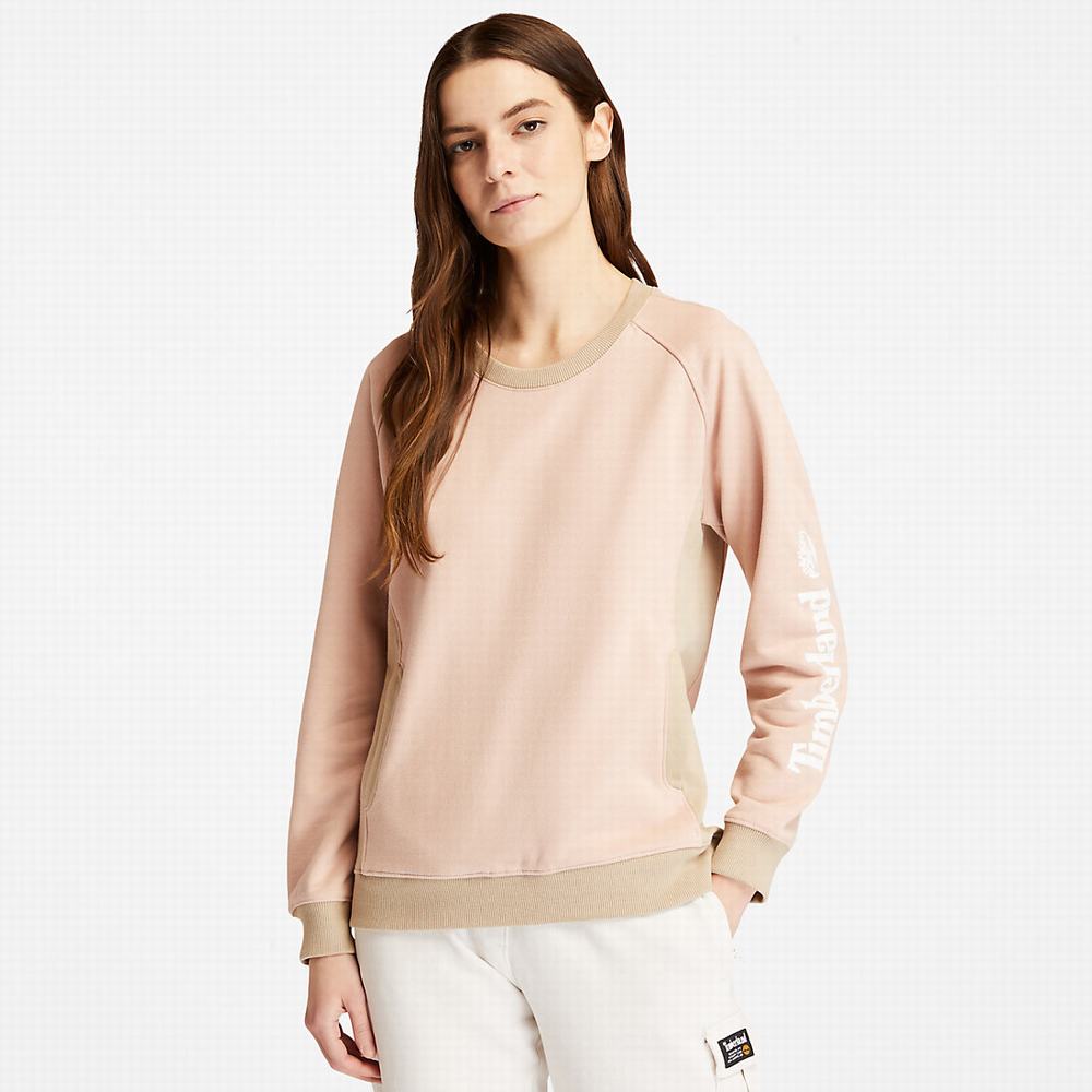 Timberland Crewneck Tişörtü Kadın Açık Pembe | TR-8351S