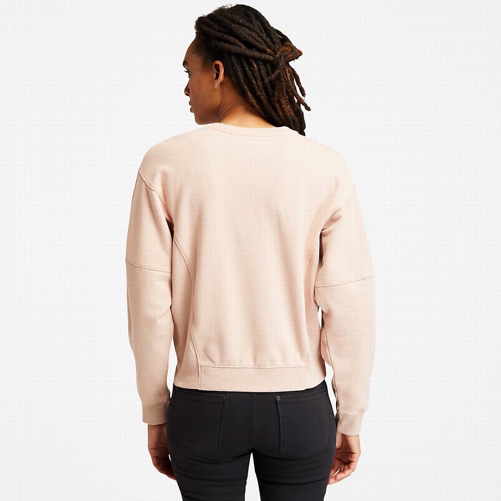 Timberland Cropped Cargo Tişörtü Kadın Açık Pembe | TR-3760P
